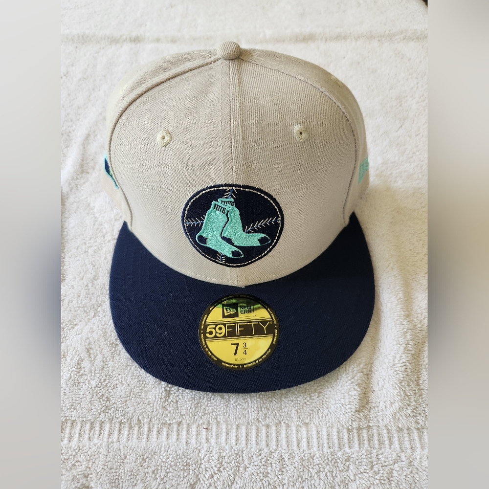 RED SOX|New Era 59Fifty Cooperstown Collection|Pierre/Blue Marine|Sz 7 3/4 |WS